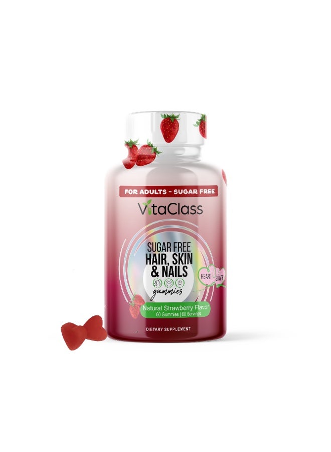 VitaClass - Sugar Free Hair, Skin & Nails Gummies For Adults - 60's - Image 1