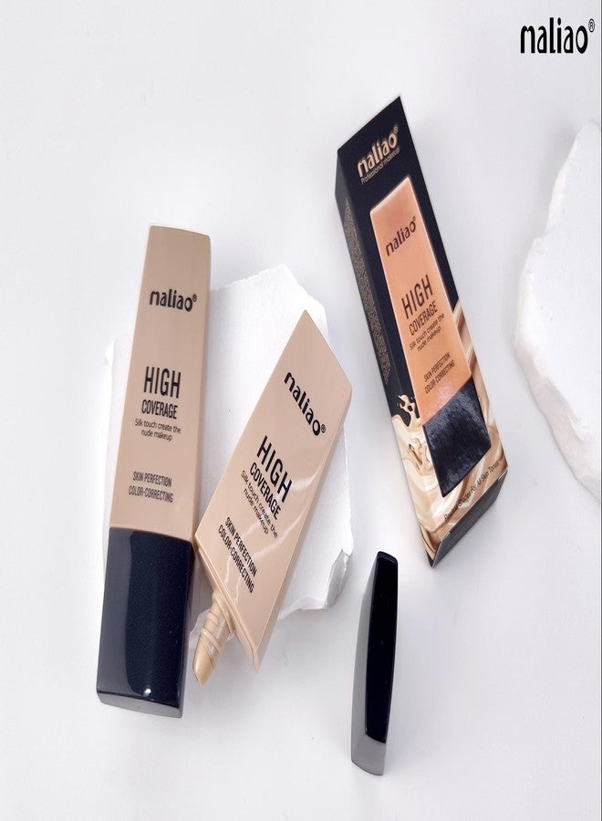 Maliao High Coverage Skin Perfection Color-Correcting BB Cream - Flawless Finish (SOFT IVORY) - Image 3