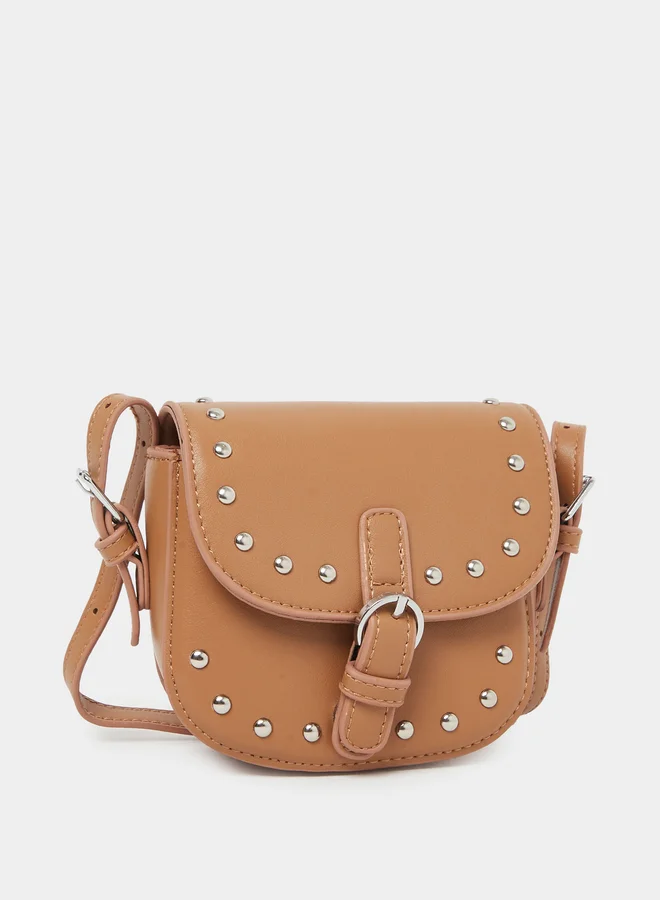 ستايلي Styli Studded Shoulder Bag