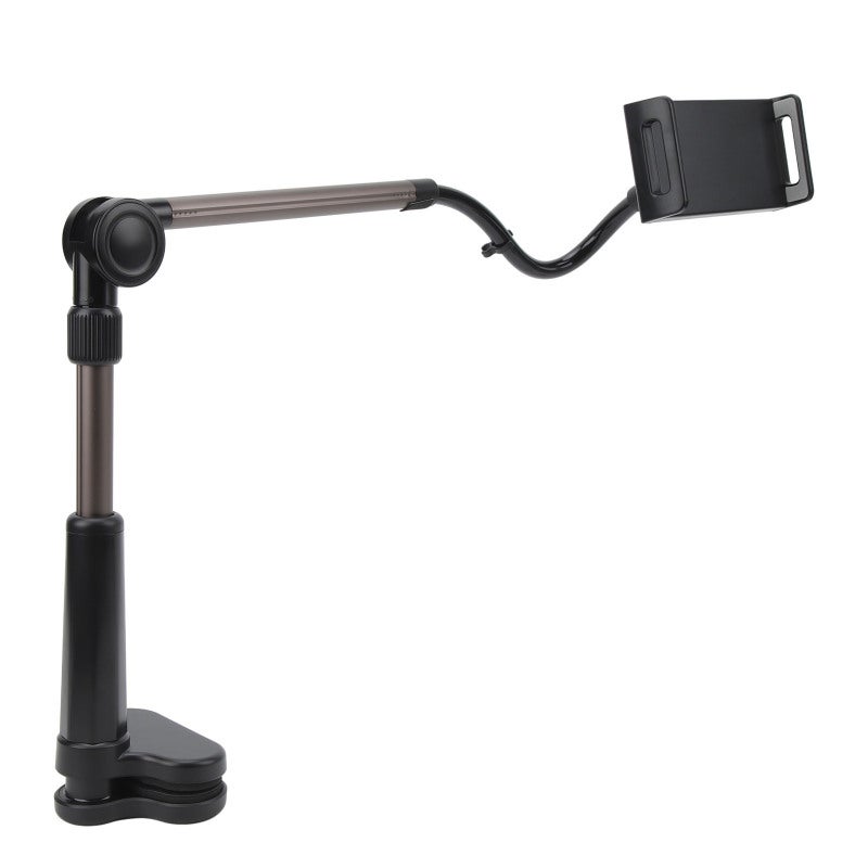 Phone Clamp Holder: Adjustable 360° Rotation Head, Flexible Gooseneck Arm - Universal 11-Inch Compatible, Stable Desk Mount for Home Office Bedside Use - Image 4
