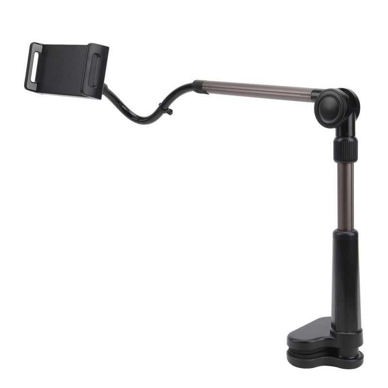 Phone Clamp Holder: Adjustable 360° Rotation Head, Flexible Gooseneck Arm - Universal 11-Inch Compatible, Stable Desk Mount for Home Office Bedside Use - Image 3