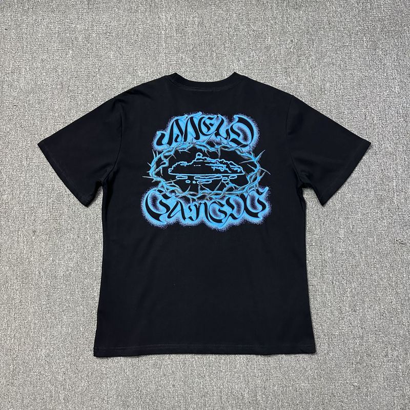 Series T-Shirts With Short Sleeves, Letter Logo Print, Unisex Double Yarn, Fashionable Casual Short Sleeves, Trendy - Image 1