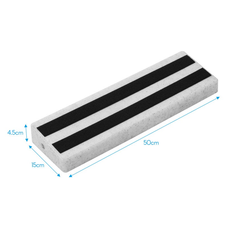 Rockhouse Guitar Pedalboard: 50*15*4.5cm Grey Engineering Plastic Board - Lightweight Portable Design With Cable Management Holes & Linking Tapes Effect Pedal Organizer for Stage Performance Home Practice Profe - Image 4