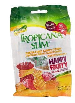 Tropicana Slim Sugar Free Gummy Candy Happy Fruity 80g