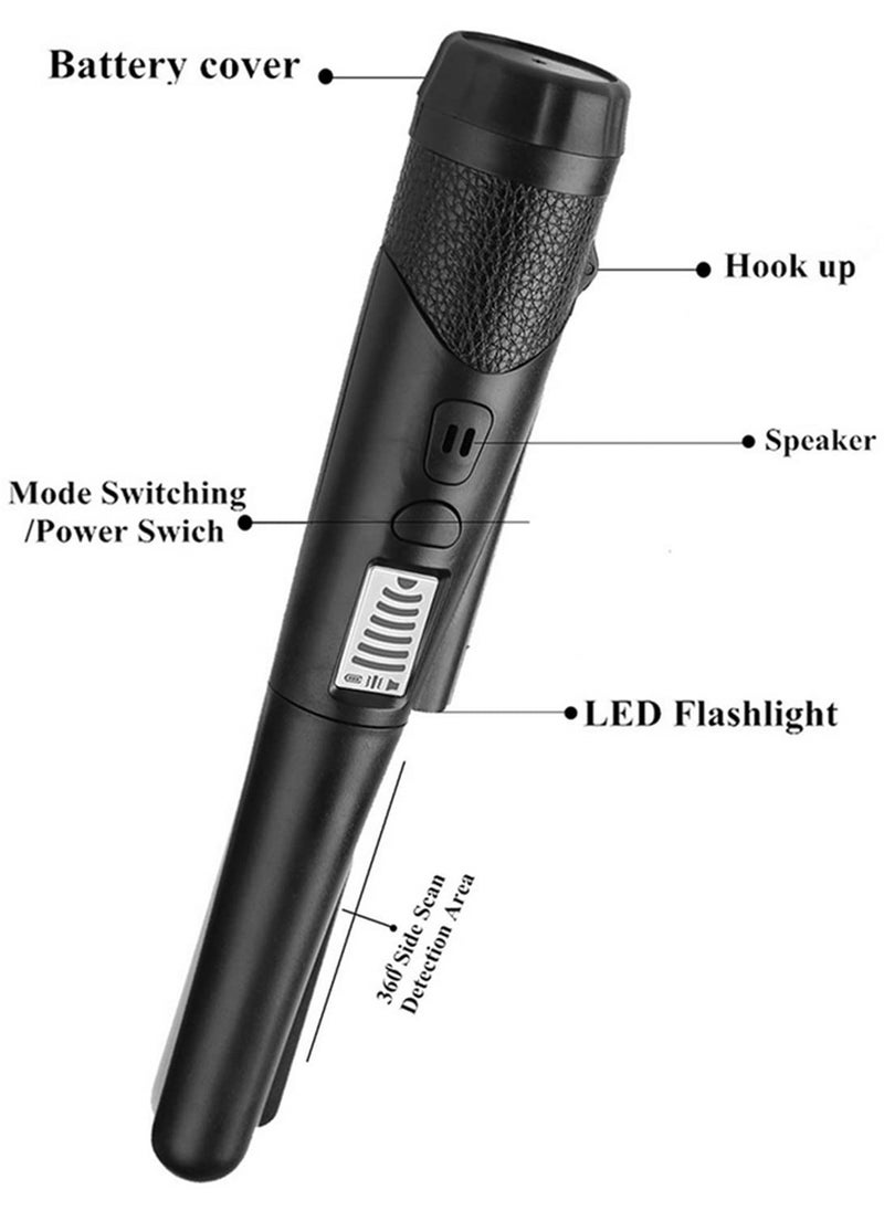 Handheld Metal Detector Positioning Rod Detector Pinpointing Pinpointer Pin Pointer Waterproof Detector Tester Professional Gold Digging Treasure Hunting Jewelry Finding Outdoor Adventure