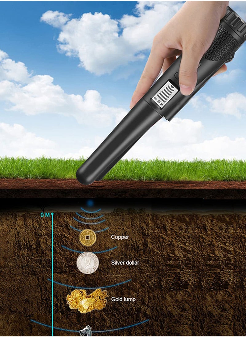 Handheld Metal Detector Positioning Rod Detector Pinpointing Pinpointer Pin Pointer Waterproof Detector Tester Professional Gold Digging Treasure Hunting Jewelry Finding Outdoor Adventure