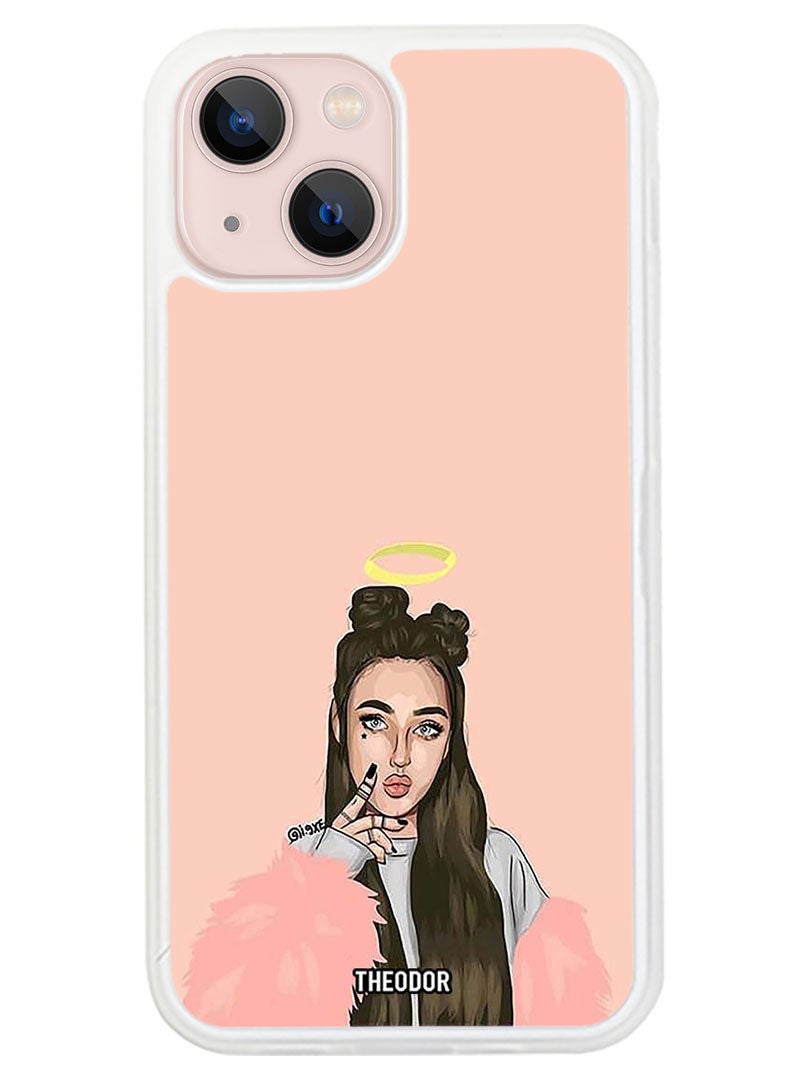 Theodor Protective Case Anti Scratch Shock Proof Cover For APPLE IPHONE 14 Princess (White Bumper) - Image 1