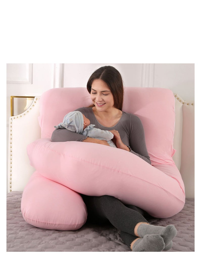 molody U shape carry pillow to support whole body, back, hips, legs and abdomen suitable for pregnant women  - Image 3