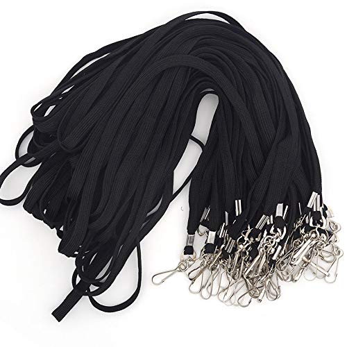 Bird Fiy Black Lanyard 32" Flat Lanyards with Swivel Hook Attachment (Black) - Image 5