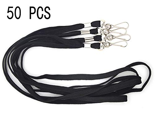 Bird Fiy Black Lanyard 32" Flat Lanyards with Swivel Hook Attachment (Black) - Image 3