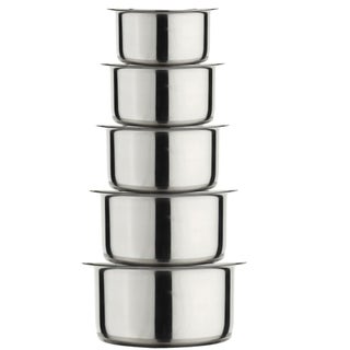 LiMETRO STEEL Set Of 5 Solid Stainless Steel Tope Set With LidCookware Set With Lid Capacity 1L 15L 2L 25L 3L - pzsku/Z709EE5797433105C67D1Z/45/1746633206/570f8d80-15d5-4087-9046-d79a8723c166