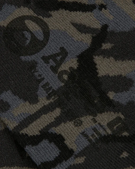 ايه ايه بي إي Moonface logo camo socks
