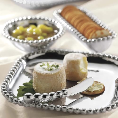 Mariposa Pearled Small Square Platter - Image 2
