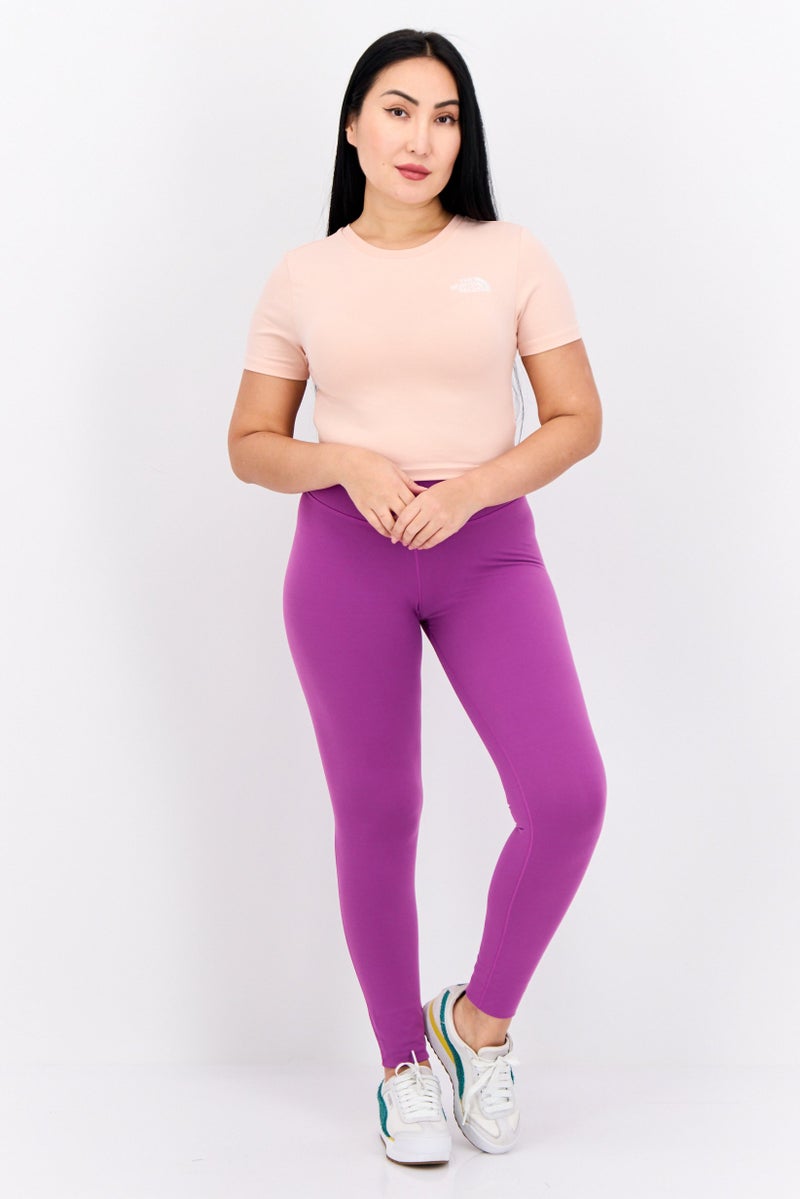THE NORTH FACE Women Sportswear Fit Short Sleeeves Training Top, Light Pink  - Image 4