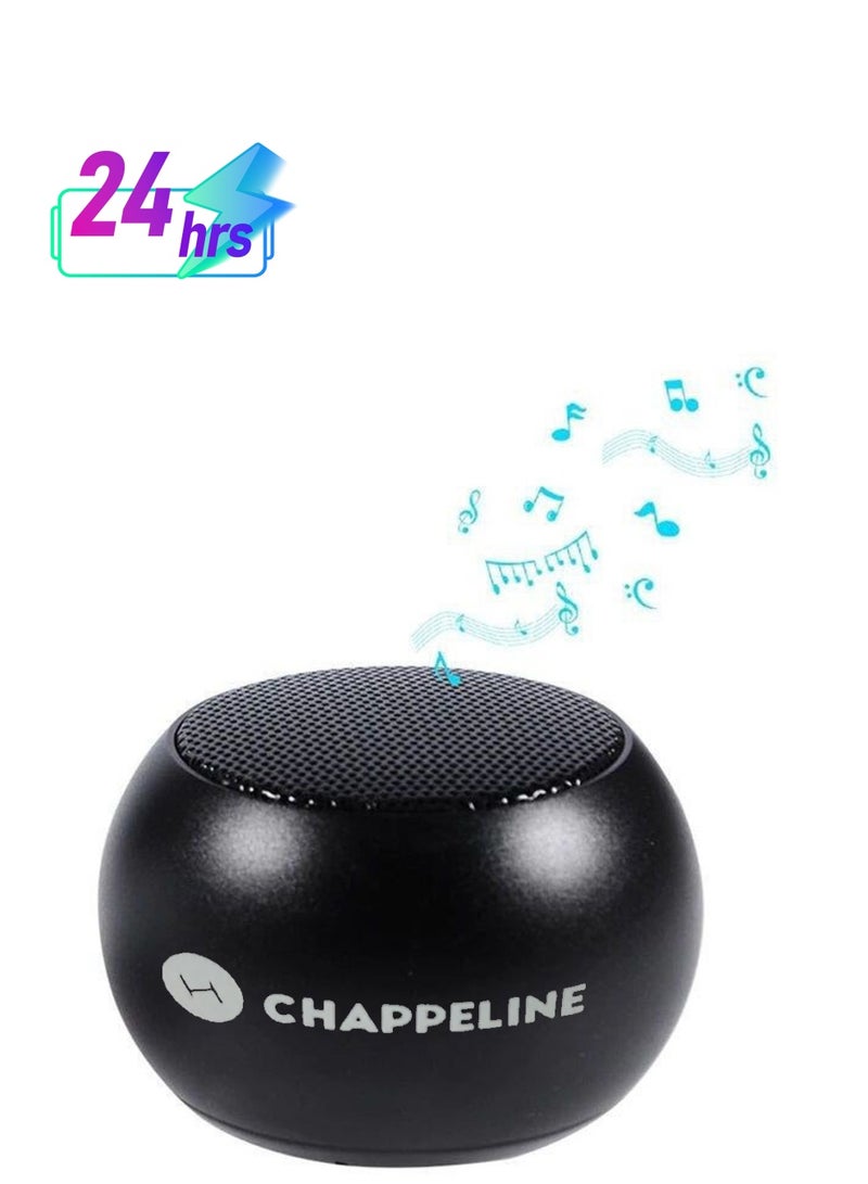 CHAPPELINE Mini Wireless Bluetooth Speakers BL3 High Quality Sound Rechargable Black - Image 1