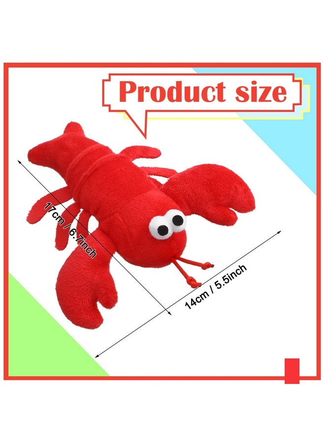 Hanaive 9 Pack Lobster Stuffed Animal Cute Lobster Plush Doll Toy Soft Small Stuffed Hanging Ornaments for Keys Purse Backpack Bags DIY Birthday Party Favors  - Image 2