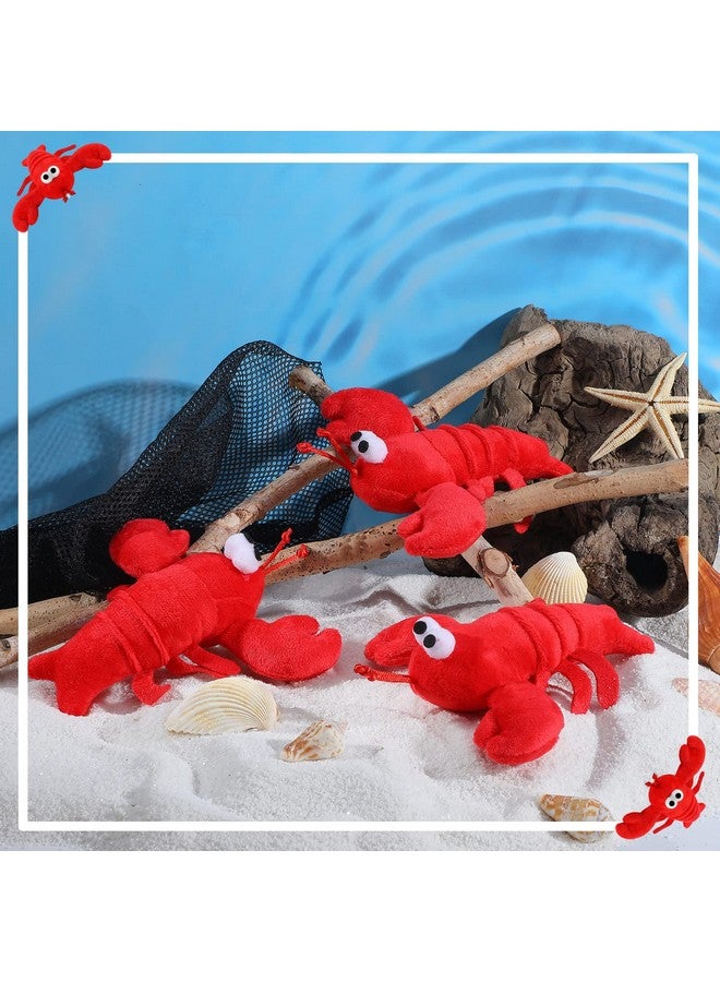 Hanaive 9 Pack Lobster Stuffed Animal Cute Lobster Plush Doll Toy Soft Small Stuffed Hanging Ornaments for Keys Purse Backpack Bags DIY Birthday Party Favors  - Image 4