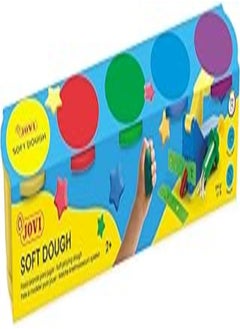 JOVI Jovi blandiver neon set of 5 soft dough, assorted colors 