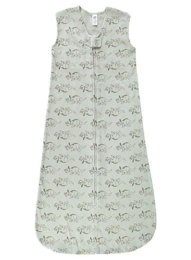 Hudson Baby Unisex Baby Thermal Sleeveless Sleeping Bag 2pk, Sage Dinosaur, 6-12 Months - Image 3