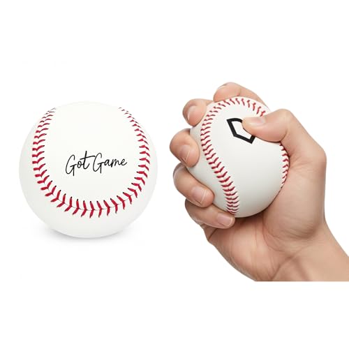Got Game Soft Hand Stitched Indoor/Outdoor Baseball - Realistic Safety Practice Ball - Baseball Gift, Thowing, Fielding Practice (1) - Image 1