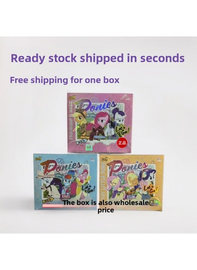Card Tour Pony Card Huiyue Pack 6 Play A Whole Box Of Card Rainbow Fun Shadow 3 Play 1 2 Genuine Card Book Around-Color:The Latest Version Of The Version Comes In A Box Of 16 Small Boxes (retail 20 Yuan Package)  - Image 2