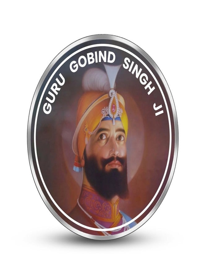 Silviya BIS Hallmarked Guru Gobind Singh Ji 999 Pure Silver Coin (20 Gm) Round Shape: Sikhism Gift - Guru Nanak Dev Ji Birthday - Religious Coin - Gurudwara Offering - Image 2