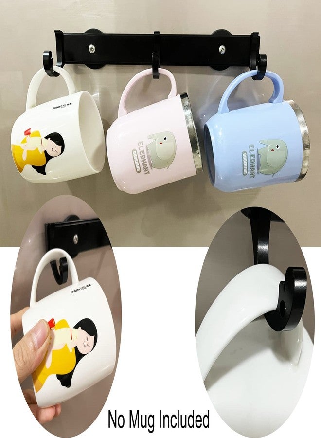 Pmsanzay Strong Magnetic Mug Holder Coffee Cup Rack Hanger Mug Hooks Coffee Cups Storage Organizer Stand for Coffee Mugs, Tea Cups On The Refrigerator, etc - Space Saving - Image 4