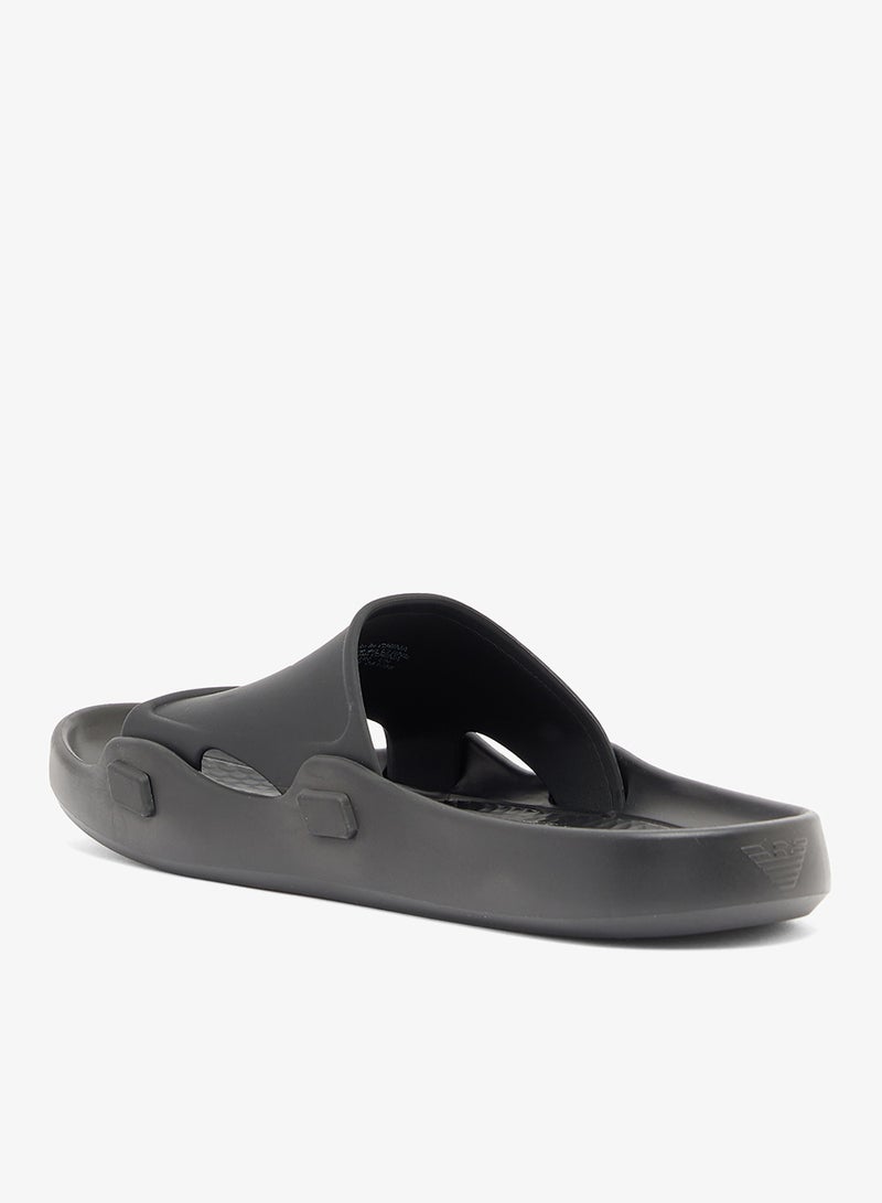 EMPORIO ARMANI Logo Beachwear Slide - Image 2