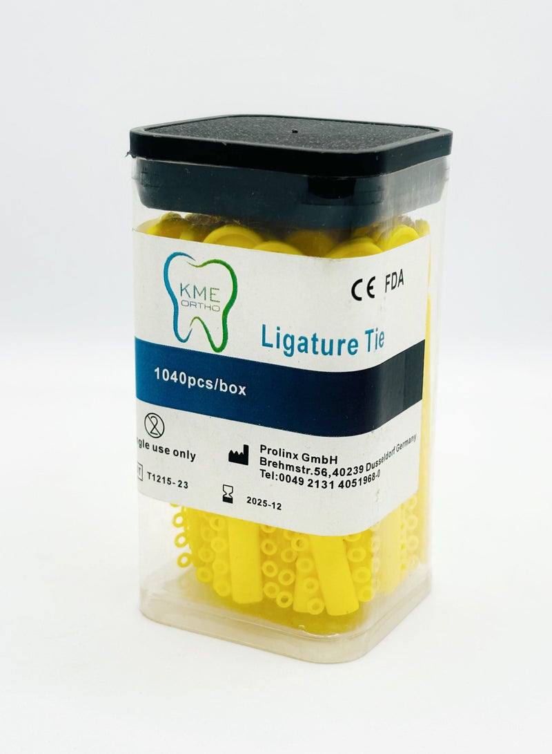 KME Ligature Ties Yellow Color - Image 1