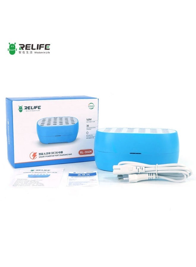 RELIFE RL-304M 30-Port High Power Intelligent USB Charger Station - Image 1