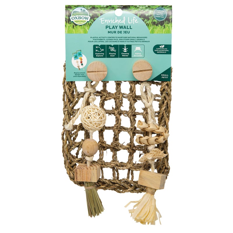 Oxbow Enriched Life Play Wall, Rabbit & Guinea Pig Toy, Enrichment for Bunny, Guinea Pig, Hamster, Rabbit, Chinchilla, Rat, Chinchilla Cage Accessories, Bunny Accessories for Cage, Small - Image 1