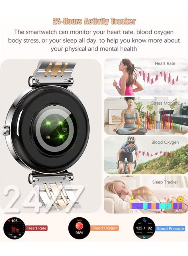 RollsTimi  Ladies Smart Watch Fitness Sports Watch Waterproof Smart Watch 1.27"HD touch Screen Fitness Tracker And Heart Rate Measurement - Image 4