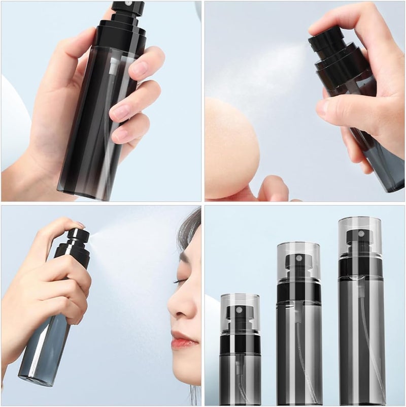 3pcs Travel Size Refillable Spray Bottles for Toiletries, Portable Perfume Atomizer Containers, 30ml 60ml 80ml Fine Mist Bottles for Travel and Daily Use - Image 3