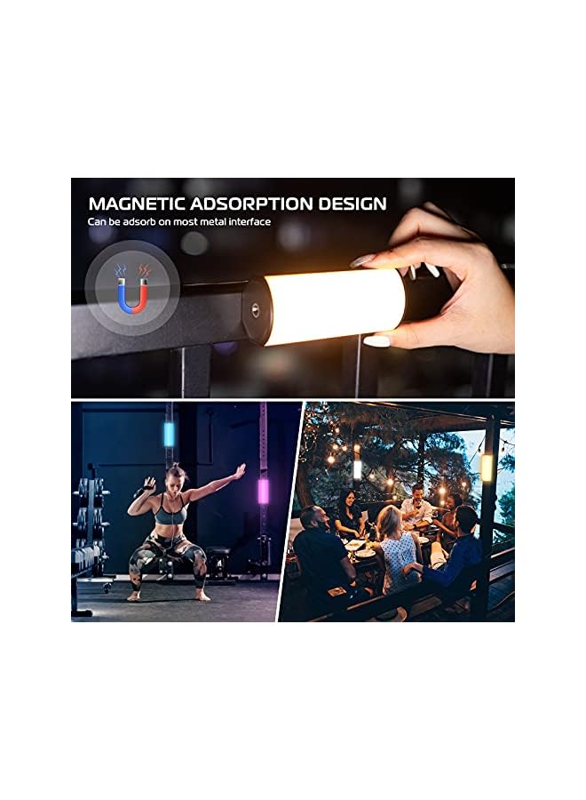 Ulanzi Handheld Light Wand, 360° RGB LED Video Light for Photography, 2000mAh Rechargeable Mini Light Stick for Video Shooting, 2500-9000K Dimmable Camera Light w LCD, Support Magnetic Attraction - Image 4