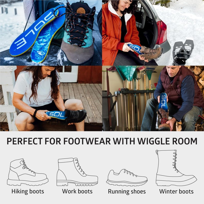 سول الأداء الوحيد الأداء السميك أخمصي النعال الرجال والنساء - الدعم القوس إدراج لصحة القدم والكعب لتخفيف الأحذية تقويم العظام يدرج الرجال والنساء - Image 4