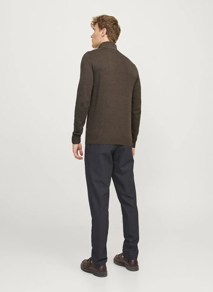 JACK & JONES Jjeemil Knit Half Zip Sweatshirt