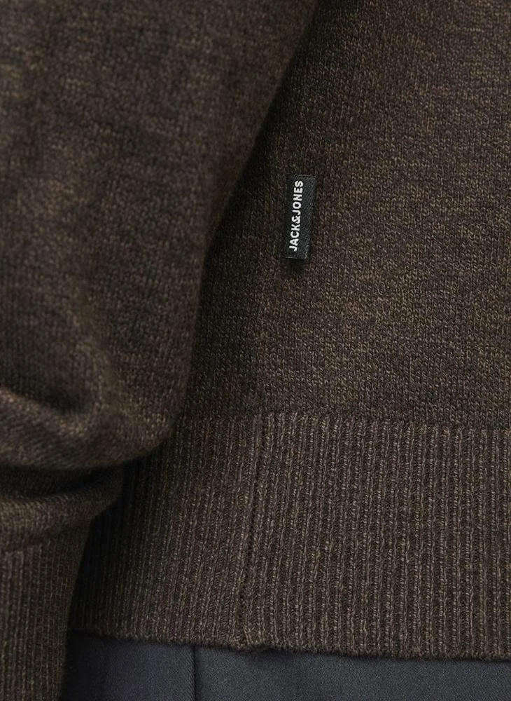 JACK & JONES Jjeemil Knit Half Zip Sweatshirt