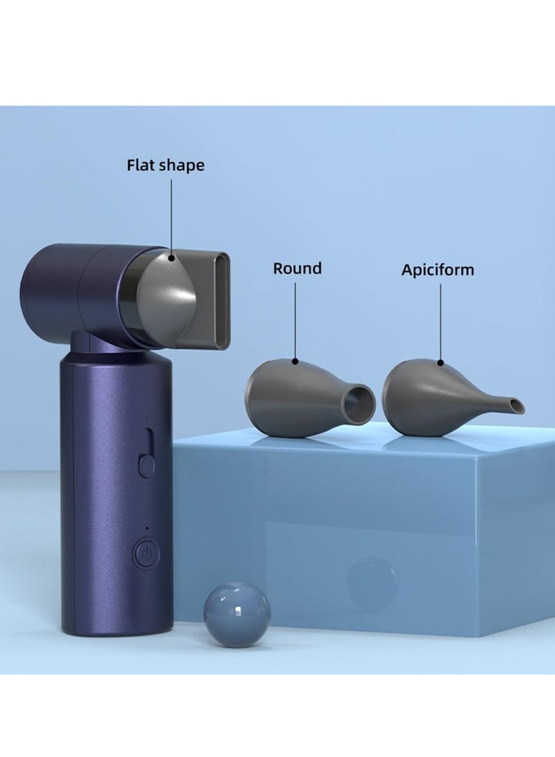 SYOSI Jet Dry Blower 80000RPM Portable Electric Air Duster Super Jet Fan with 4 Gears Adjustable 4500mAh Type C Rechargeable Cordless Air Blower for Car Keyboard Camping Inflation and BBQ Blue - Image 4