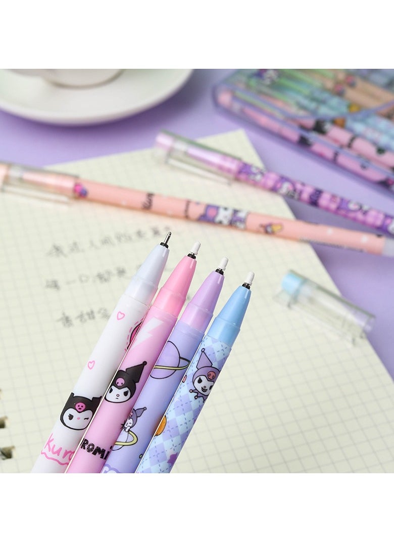 Generic - 12-Pieces Creative Cartoon Elf Kulomi Straight Neutral Pen Student Cute Signature Pen Office Gift Pen (Black Refill) - Image 1