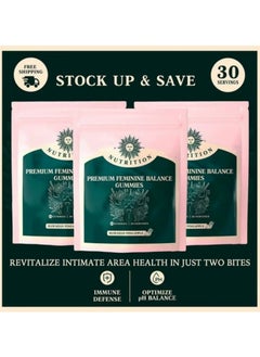 Nutrition Vital Source Nutrition Premium Feminine Balance Gummies for Women’s Health Wellness Immune Support Vegan Gluten Free Hawaiian Pineapple 60 Gummies  - Image 2