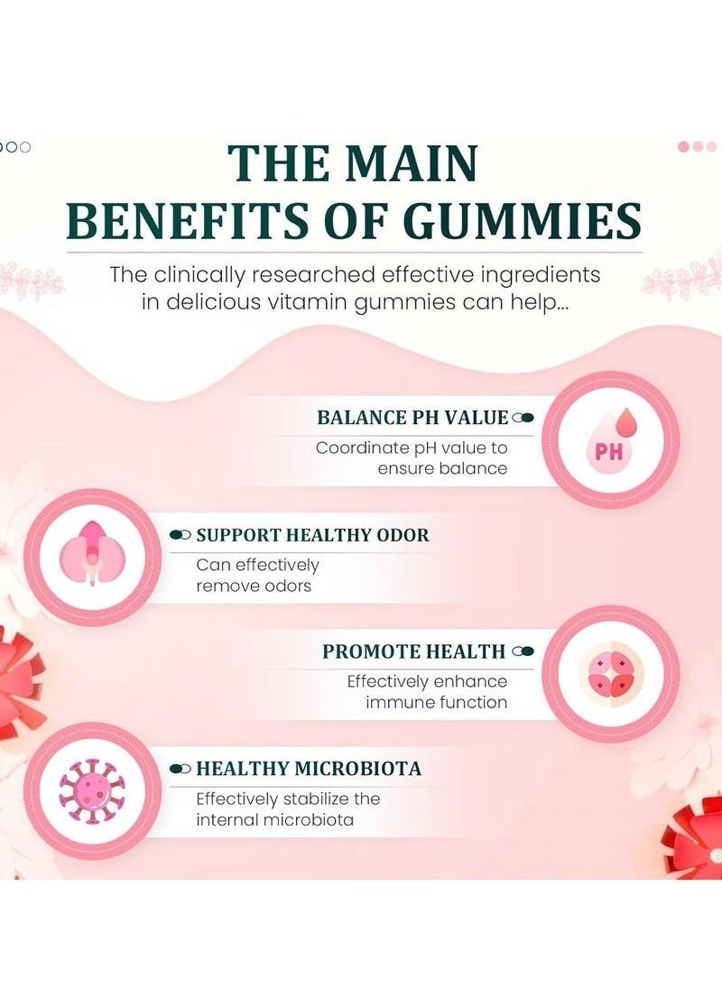 Nutrition Vital Source Nutrition Premium Feminine Balance Gummies for Women’s Health Wellness Immune Support Vegan Gluten Free Hawaiian Pineapple 60 Gummies  - Image 4