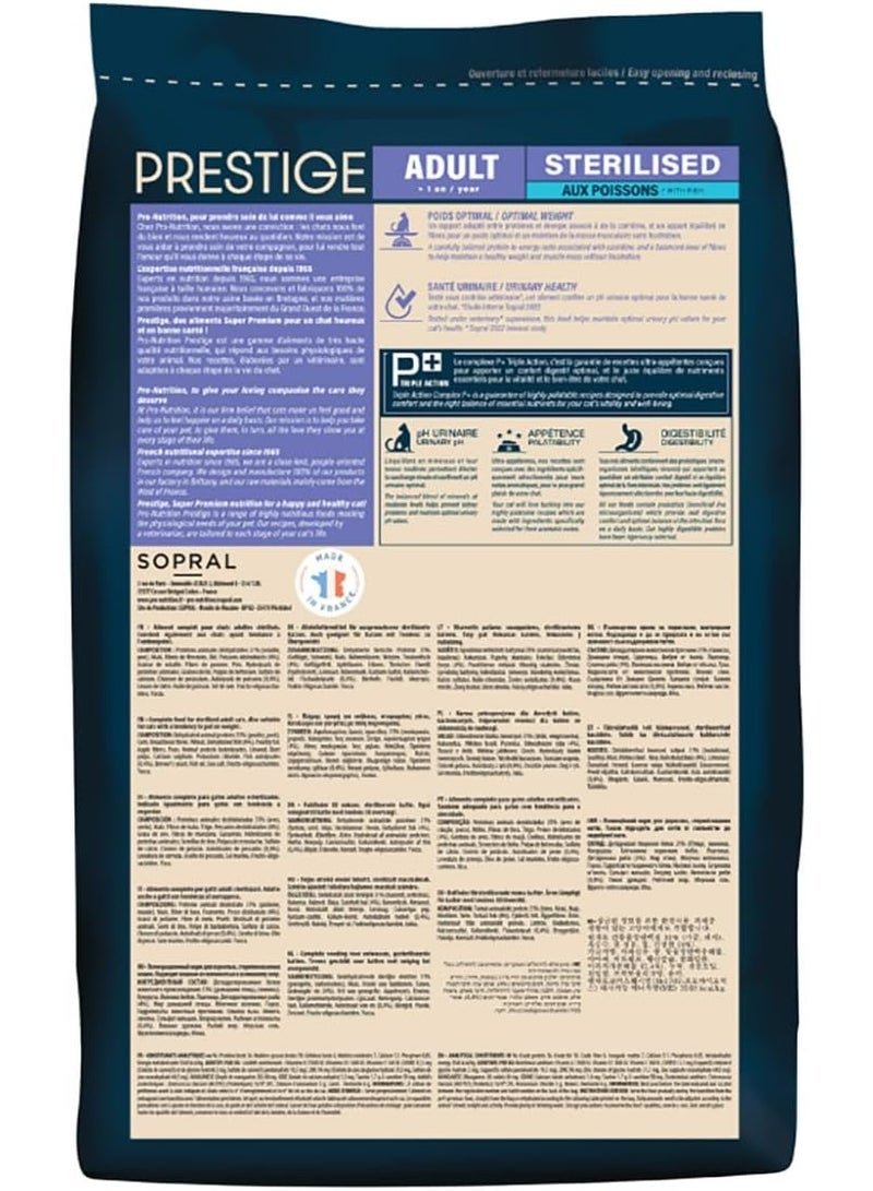 Pro nutrition Prestige Cat Adult Sterilised Fish 2Kg - Image 2