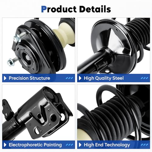 TadaMark Front Complete Struts Assembly w/Coil Spring Shock Absorber Compatible with 2009-2013 Toyota Corolla, 2011-2013 Matrix, Replace for 472598 472597, 4Pcs - Image 2