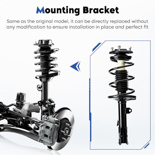 TadaMark Front Complete Struts Assembly w/Coil Spring Shock Absorber Compatible with 2009-2013 Toyota Corolla, 2011-2013 Matrix, Replace for 472598 472597, 4Pcs - Image 3