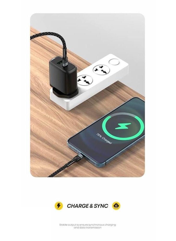 JBQ ⚡ 1.5M USB-C to Lightning Fast Charging Cable – PD 27W High-Speed Data & Power Cord - Image 3