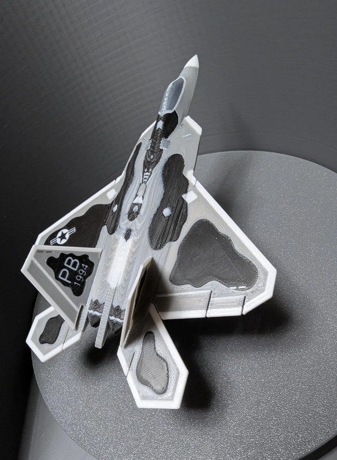 Beoals Aircraft Model, F-22 Raptor Fighter Jet Display Replica, Multicolor Camouflage,Figure Toy - Image 2