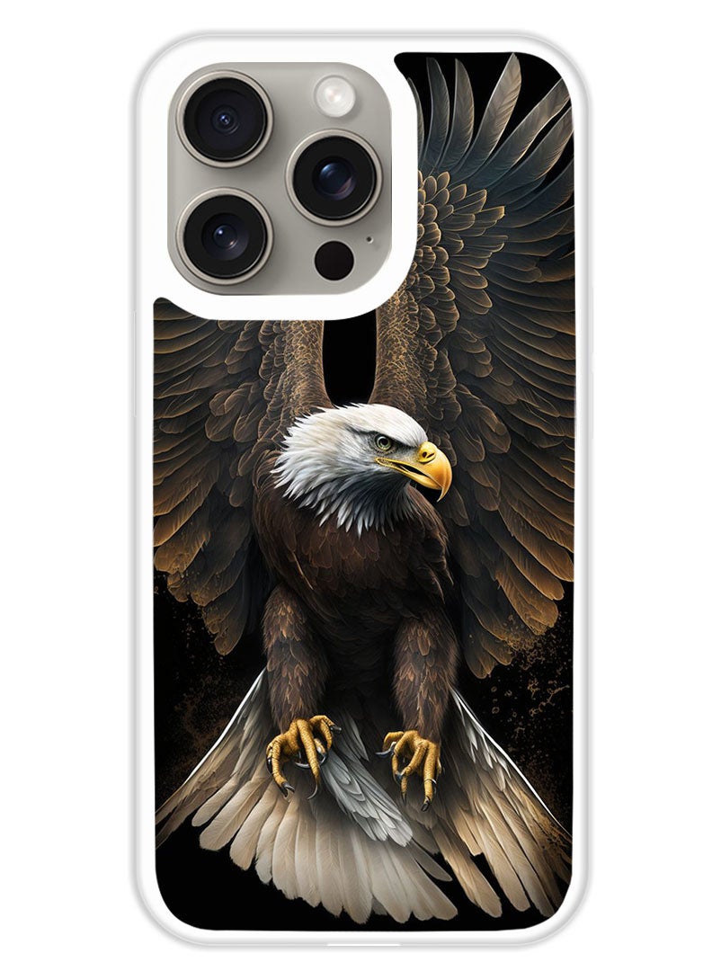 Theodor Protective Case Cover For APPLE IPHONE 15 Pro Eagle 2 (White Bumper) - Image 1