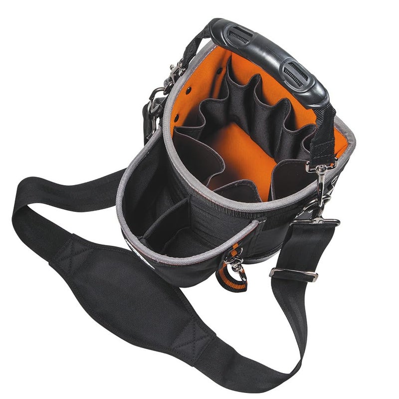 Klein Tools Klein Tools 55419SP-14 Tool Bag with Shoulder Strap Has 14 Pockets for Tool Storage, Can Fit Long Screwdrivers  - Image 4