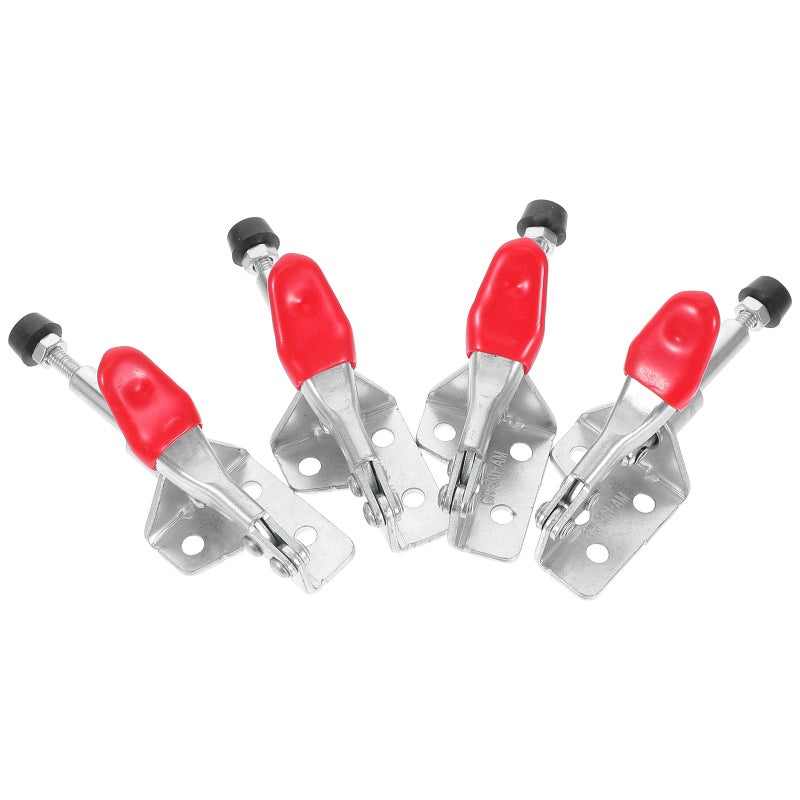 4 Pcs Horizontal Quick Release Woodworking Clamps Push Pull Toggle Welding Fixed Heavy Duty Workholding - Image 2