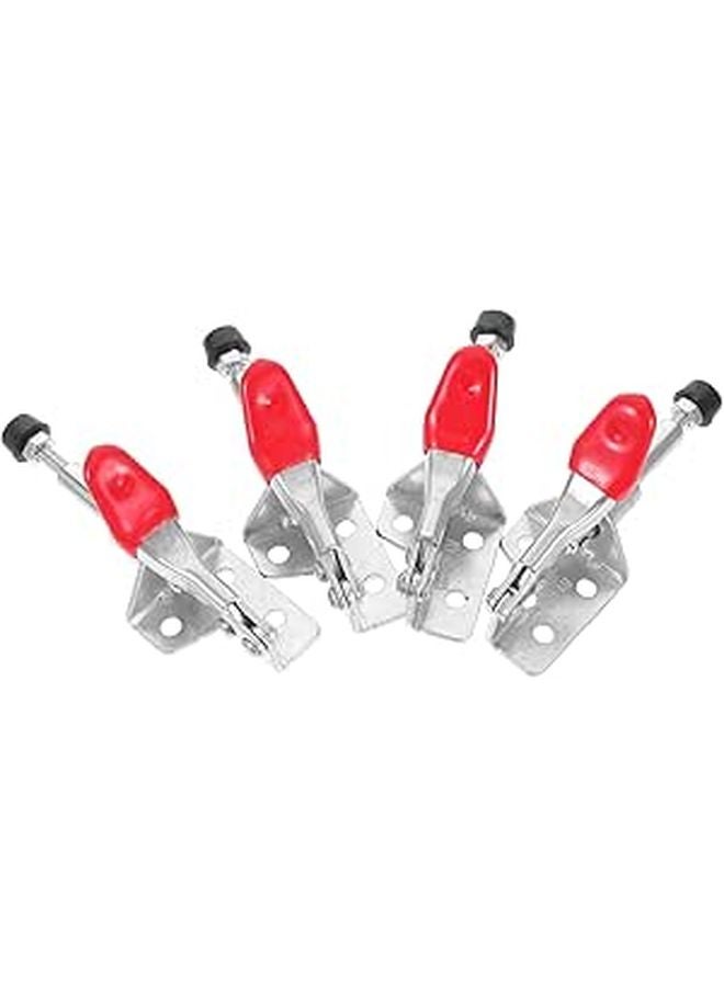 4 Pcs Horizontal Quick Release Woodworking Clamps Push Pull Toggle Welding Fixed Heavy Duty Workholding - Image 1